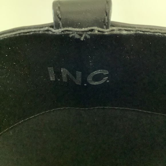 Ladies INC black leather riding boots size 8 wide calf brand new - Picture 5 of 6